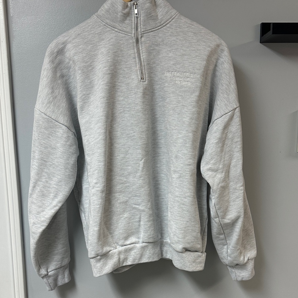 Like New Pretty Little Things Quarter Zip Sweatshirt